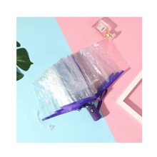 Automatic Folding Umbrella Transparent Rainbow Windproof Compact Design for Travel Rain Sun Men Women