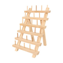 Thread Spool Organizer and Sewing Thread Rack, Wall Mounted Holder for Bobbins and Embroidery, 30 Axes Storage Stand