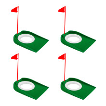 Indoor Outdoor Golf Practice Mat Delivering True-green red flag