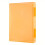 A4 Document Storage Box Waterproof File Organizer Transparent Multilayer Design Orange for Office 1
