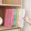A4 Document Storage Box Waterproof File Organizer Transparent Multilayer Design Orange for Office 2
