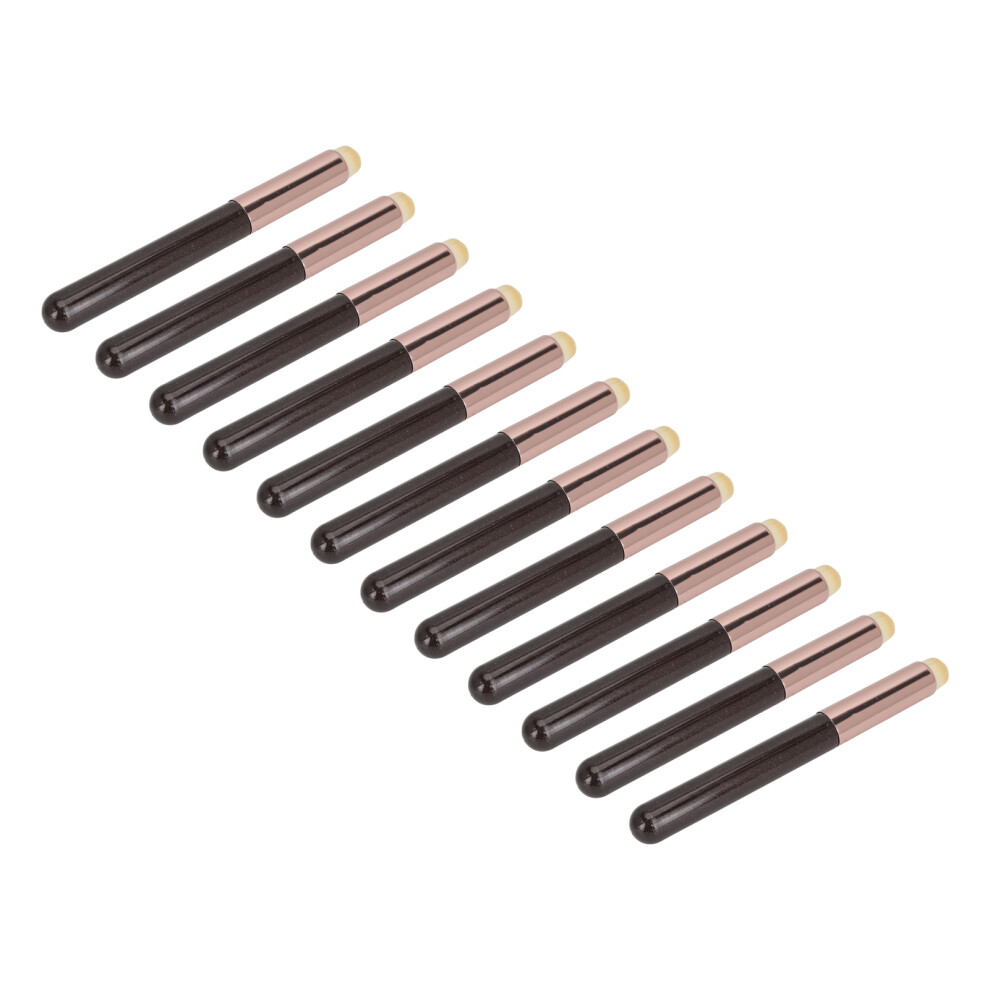 Portable Lip Brushes 12Pcs Soft Bristles Makeup Kit for Home & Travel Use