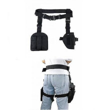 Funda táctica para pistola de muslo con portacargador y funda para cinturón.