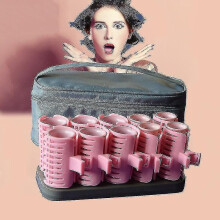 10pcs/set Electric Heated Roller Extra Thick Hair Curler Ceramic Thermostat Ion Hot Dry/wet Hair