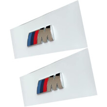 2 kpl varaosa BMW M etulokasuojan merkkiin51148058881 Sport-nimikylttitarra, logotarra (hopea)