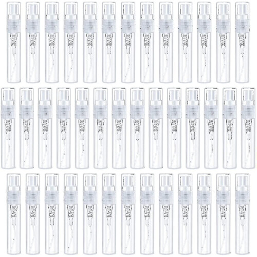 40 Pcs Mini Spray Bottle Empty Perfume Atomiser Clear Perfume Bottle 3ml