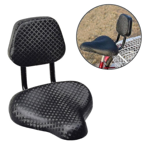 Selle de vélo large et confortable en similicuir avec dossier
