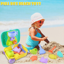 Neues Kinder-Sommer-Strandspielzeugset, Koffer, Sandschaufel, 8-teilig