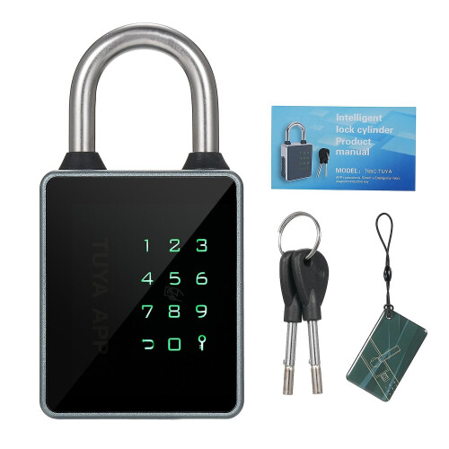 Smart Padlock BT Keypad Smart Lock Entry Front Door Lock Combination Lock Water Resistant APP Enable