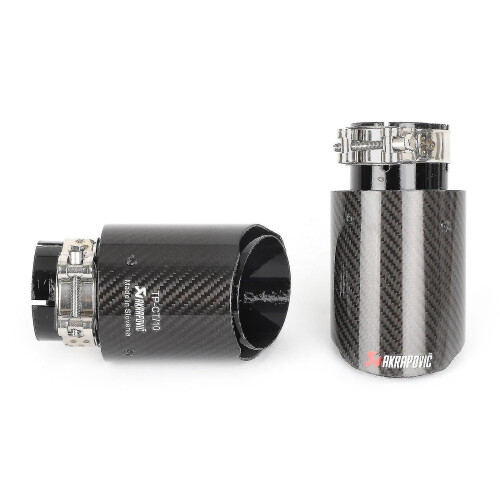Απολήξεις εξάτμισης Bimirth 4" Akrapovic Gloss Carbon Fiber X2 Universal