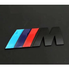 3pcs Fit Bmw M Power Badge Metal Tri Color Emblem Sticker,car Rear Trunk Fender Side Emblem Badge Decal Logo