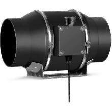 -100 mm nastaviteľný odsávací ventilátor, odsávanie vzduchu 350 m3/h s regulátorom otáčok Dontodent The Best One