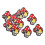Mushroom Iron-On Patch 30Pcs 4.8x4.3cm Cotton 8
