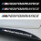 2 αυτοκόλλητα βινυλίου BMW M Performance για όλα τα μοντέλα - μ200 χιλ. x υ10 χιλ. 1