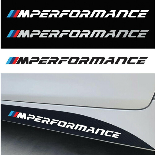 2 αυτοκόλλητα βινυλίου BMW M Performance για όλα τα μοντέλα - μ200 χιλ. x υ10 χιλ.