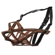 (XL,Camouflage Green)Adjustables Anti-eating, Anti-licking And Anti-biting Dog Muzzle Breathable Hollow Basket Muzzles For Dog