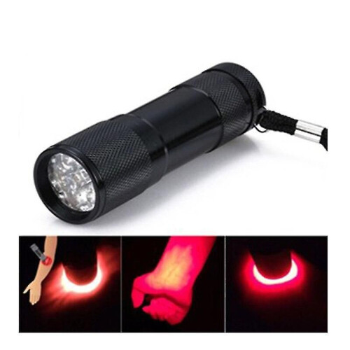 Mini Pocket Red Flashlight 9 Led 670 Nm Powerful Red Light Torch For Hunting Flashlight 1