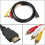 Για καλώδιο HDMI σε RCA, για αρσενικό HDMI σε αρσενικό 3-rca καλώδιο βίντεο o Υποδοχή A 3