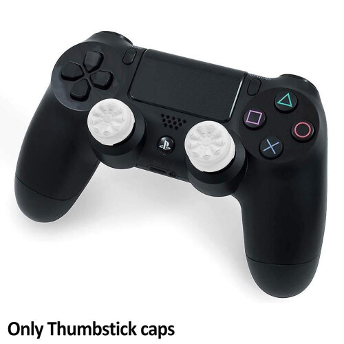 1 paio di cappucci in silicone per joystick da gioco compatibili con PS4 2