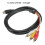 Για καλώδιο HDMI σε RCA, για αρσενικό HDMI σε αρσενικό 3-rca καλώδιο βίντεο o Υποδοχή A 5