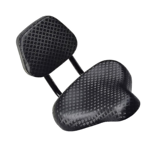 Selle de vélo large et confortable en similicuir avec dossier 1