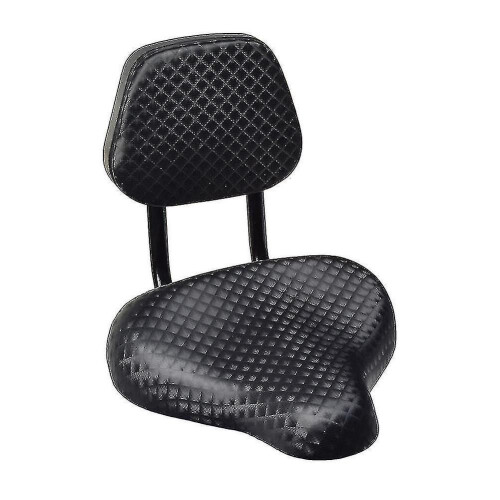Selle de vélo large et confortable en similicuir avec dossier 2