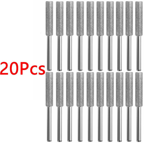 4.8mm Diamond Chainsaw Sharpener Chainsaw Sharpener Stone, 20pcs 2