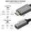 Καλώδιο προσαρμογέα Qgeem HDMI Single σε Mini Dp Converter UHD 4k@30hz Plug 5