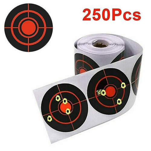 250pcs/roll Shooting Target Adhesive Shoot Targets Splatter Reactive Stickers 2