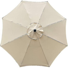Replacement Cover For Parasol, 8 Ribs, 3 M, Waterproof, Anti-uv, Replacement Fabric, Beige