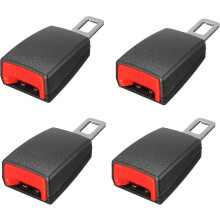 4 stuks zwarte autogordelclips voor veiligheidsgordels, autogordels, autogordelverlengers, gespen en sluitingen.