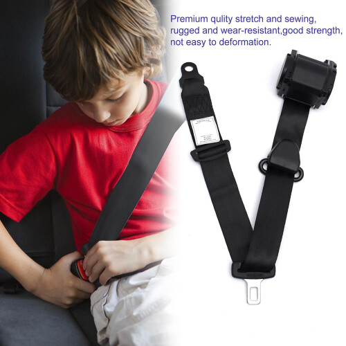Universal Retractable 3 Point Seat Belt 2 Pcs For Bus Cars 2