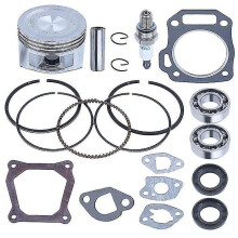 Cylinder Piston Kit Crankshaft Bearing Oil Rebuild Gasket For Gx160 Gx200 5.5hp 6.5hp Engine