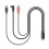 Cabo USB 3 em 1 XP-Pen compatível com tablets gráficos Artist 12 e Innovator Display 16. 1