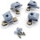 8 Pack Double Shower Door Rollers 23mm Diameter Bathroom Replacement Parts 2