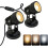 2 LED-Spots für den Innenbereich, dimmbar, 3 Farben, mit Dimmerschalter 1