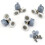 8 Pack Double Shower Door Rollers 23mm Diameter Bathroom Replacement Parts 3