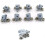 8 Pack Double Shower Door Rollers 23mm Diameter Bathroom Replacement Parts 5