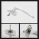 White Window Handle, 4 Pieces Universal Window Handle, Aluminum Window Handle Fits Left And Right 1