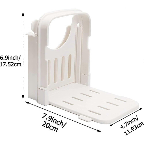 Bread Slicer for Homemade Bread, PERFETSELL 4 Thickness Adjustable Loaf Cutter Machine Foldablebrown 1