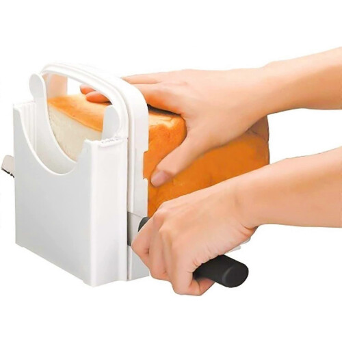 Bread Slicer for Homemade Bread, PERFETSELL 4 Thickness Adjustable Loaf Cutter Machine Foldablebrown 2