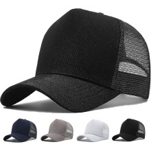 Boné Trucker Oversize XXL em Tela, Boné Grande para Homens, Boné de Beisebol com Copa Alta, Respirável, Ajustável de 60 a 65 cm