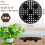 Ensemble de 4 supports pour pots de fleurs ronds noirs, robustes et faciles à monter. 2