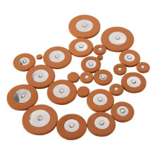 25 stuks professionele leren pads voor tenorsaxofoon, oranje, vervangende pads voor blaasinstrumenten.