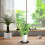 Ensemble de 4 supports pour pots de fleurs ronds noirs, robustes et faciles à monter. 4