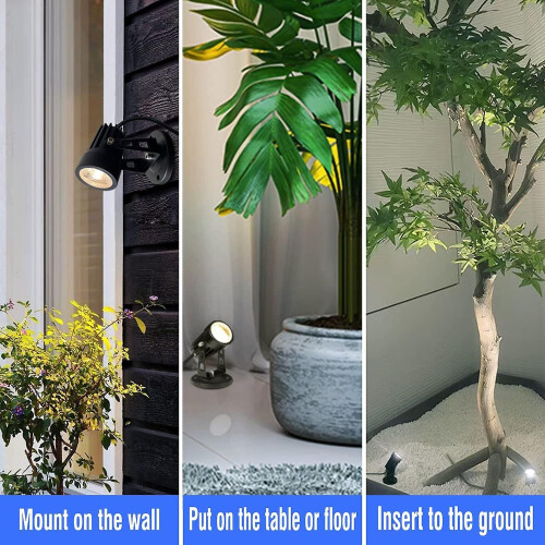 2 LED-Spots für den Innenbereich, dimmbar, 3 Farben, mit Dimmerschalter 2