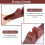 2pcs Feet Bracket Stable Office Room Divider Stand Wood Screen Panel 4