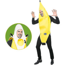 Atraktívny banánový kostým pre dospelých, deluxe sada na Halloween, prezliekanie, párty a hranie rolí, cosplay