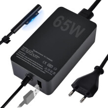 Surface Pro Charger, 65w 15v 4a Microsoft Surface Charger Compatible Surface Laptop 4/3/2/1, Surface Book1/2, Surface Pro 3/4/5/6/7/8/9/x, Surface Go(