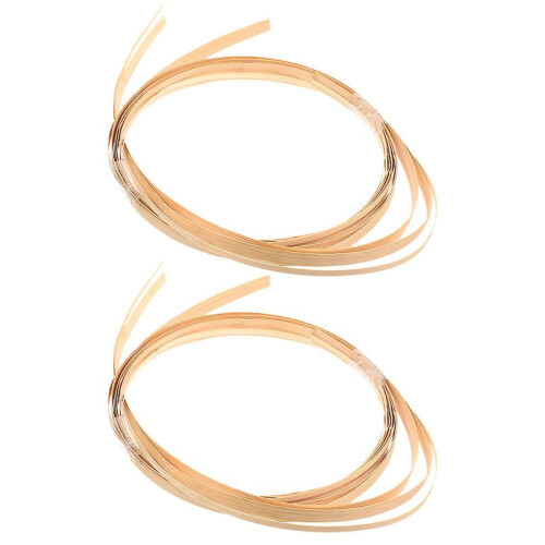2 Bundles Bamboo Woven Strips For Crafts Diy Bamboo Basket Weaving Materials Bamboo Split